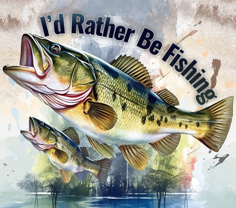 I would rather be fishing 20oz Vinyl Wrap (170)