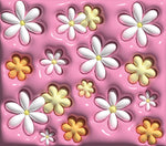 Puffy 3D Pink Flower 20oz Sublimation Wrap (54)