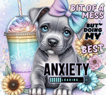 Staffy tumbler wrap  20 oz vinyl wrap (295)