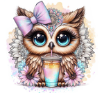 Owl Watercolour  20 oz vinyl wrap (300)