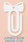 Jumbo Acrylic Bow Paper Clip