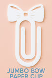 Jumbo Acrylic Bow Paper Clip