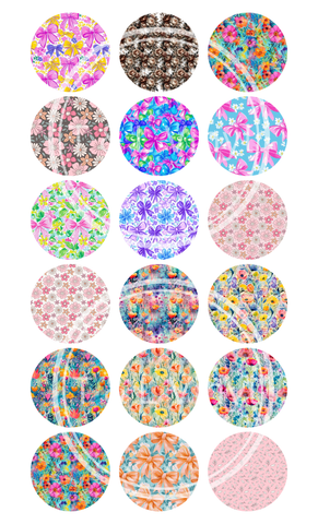 522 Floral Keyring  Sublimation Print