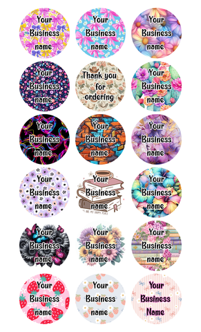 638 Your Business Name Keyring Sublimation prints