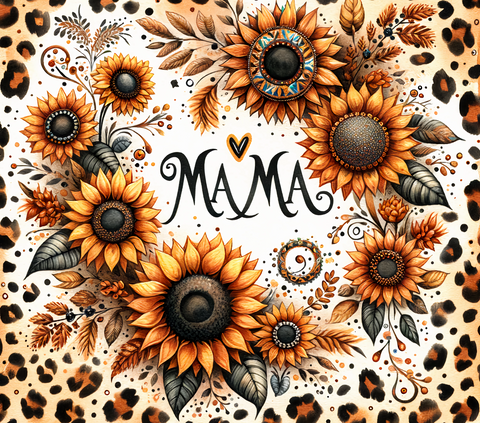 Sunflower Mama 20 oz vinyl wrap (281)