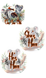 1011 Australian Animal Milestone Disc Sublimation prints