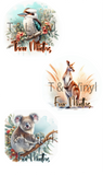 1011 Australian Animal Milestone Disc Sublimation prints