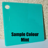 Acrylic Post it note holder Large with sign