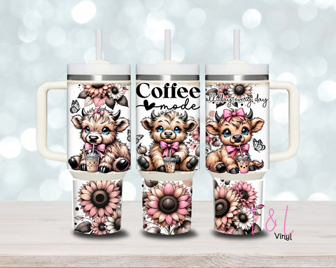 (5) Coffee Mode 40oz Tumbler Wrap