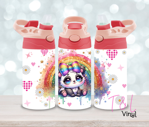 20 Glitter Panda  12oz Sublimation Tumbler Print