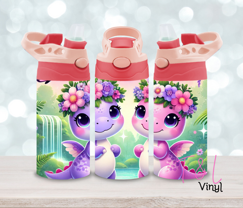 2- Cute Dinos 120oz Sublimation Tumbler Print