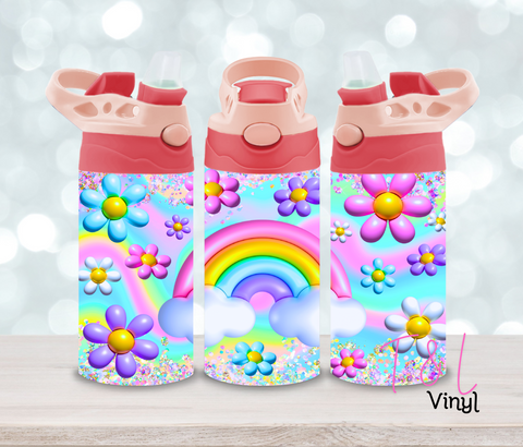 10 Puffy Rainbow 12oz Sublimation Tumbler Print