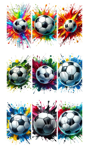 233 Soccer Rectangle Bag Tag Sublimation Sheet