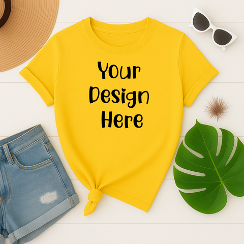 Yellow Shirt Mockup - Digital download