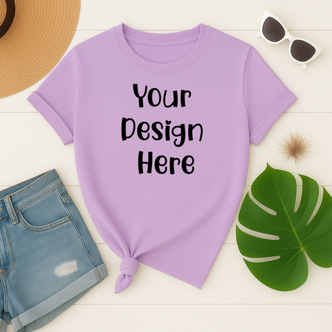 Purple Shirt Mockup - Digital download