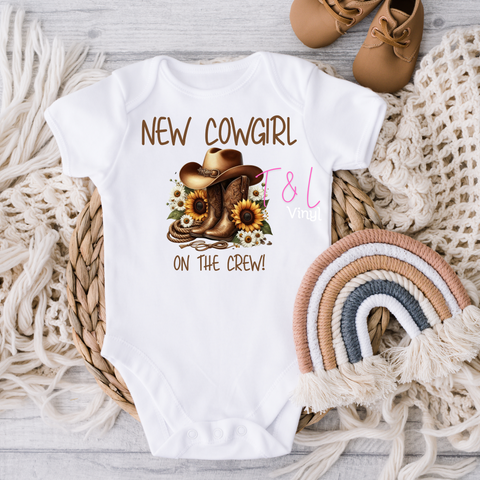 708 DTF New Cowgirl  baby prints