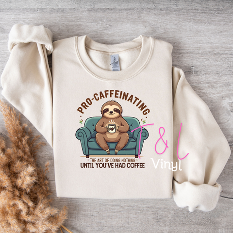 721 DTF Pro Caffeinating prints