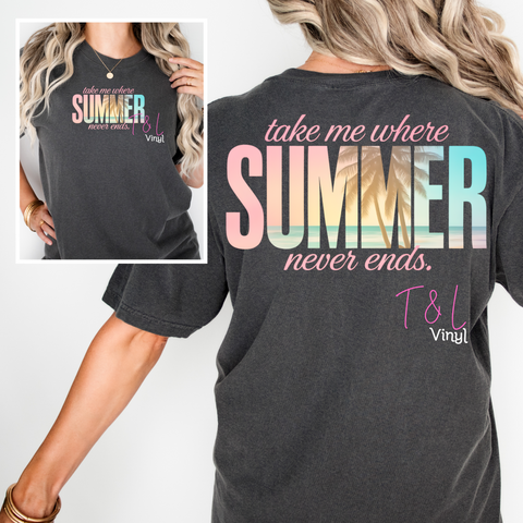 727 DTF Summer never ends prints