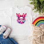 496 Kids Easter Pink Shirt Sublimation Print x 2 prints