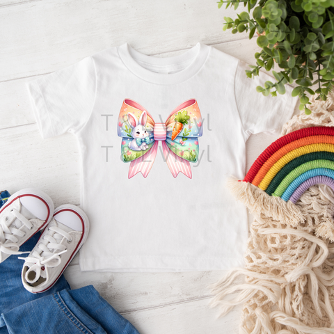 497 Kids Easter Bow Shirt Sublimation Print x 2 prints