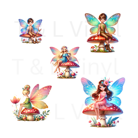 24 DTF Fairy Small Bundle Prints