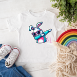 252  DTF Cool Easter Bunny Child print