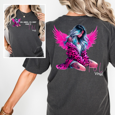 698 DTF Pink Angel prints