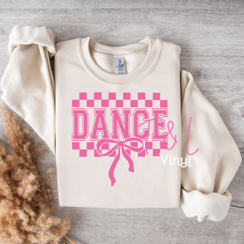 801 DTF- Dance Pink Bag, adult or child  print