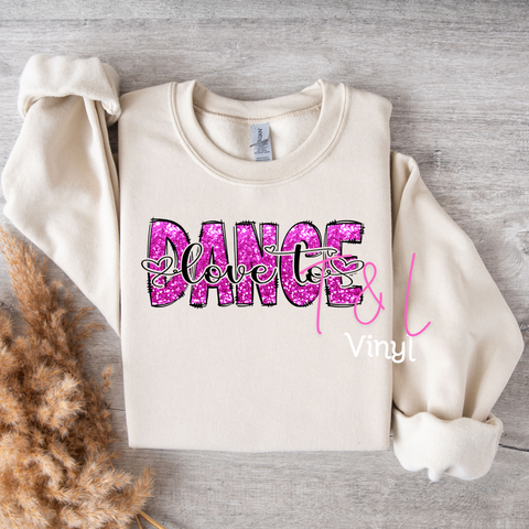 802 DTF- Dance Purple Bag, adult or child  print