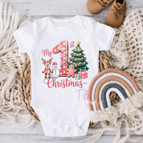 993 DTF 1st Christmas Baby print