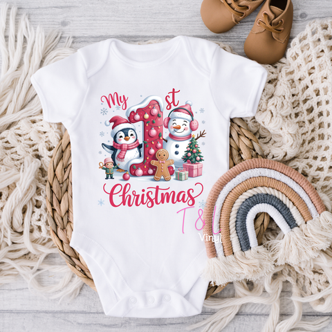 996 DTF 1st Christmas Baby print