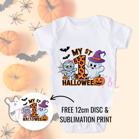 1001 DTF First Halloween plus a FREE Sublimation print and disc