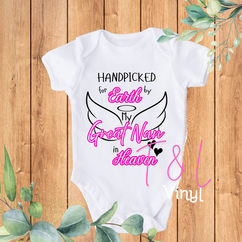 1007 - DTF Handpicked by Great Nan Pink Print