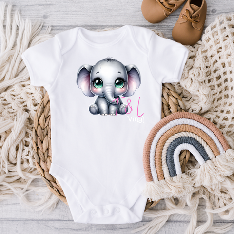 298 DTF Elephant Baby print
