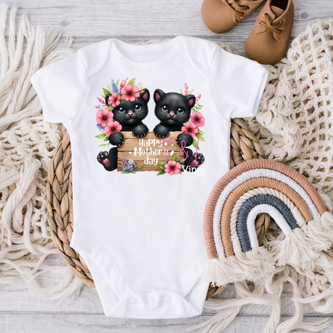 469 DTF Panther Mothers Day Baby print