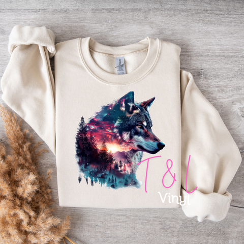 629 DTF Wolf 2 prints