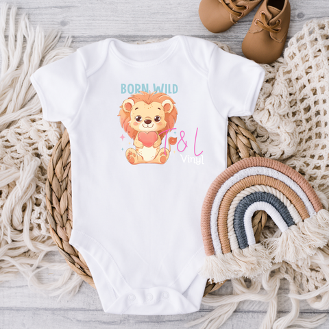 689 DTF Born Wild Baby prints