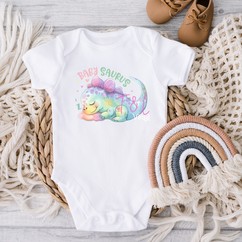 693 DTF Baby saurus Baby prints
