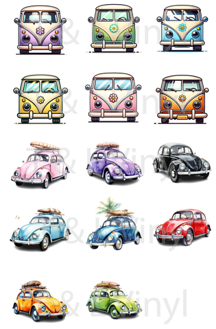 630 Car Car coaster prints