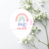 929 Rainbow Milestone Sublimation to fit our balloon Acrylic milestone discs