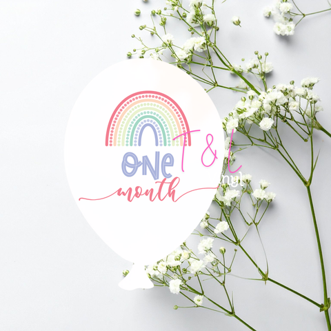 929 Rainbow Milestone Sublimation to fit our balloon Acrylic milestone discs