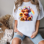 433  Highland Cow Shirt Sublimation Print