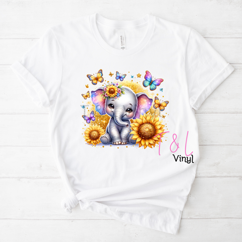 455 Elephant Shirt Sublimation Print