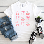 481 Heart Bow  Shirt Sublimation Print