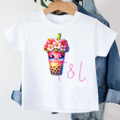 44 DTF Bubble Tea Child Print