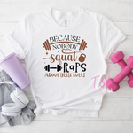 64 DTF Because Nobody squat rap about little butts  Adult print