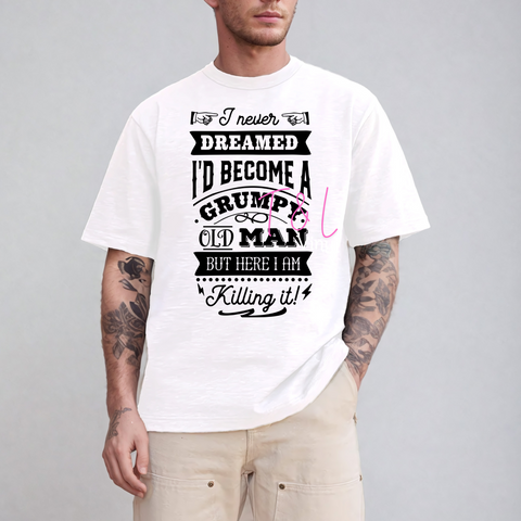 285 Grumpy Man DTF print