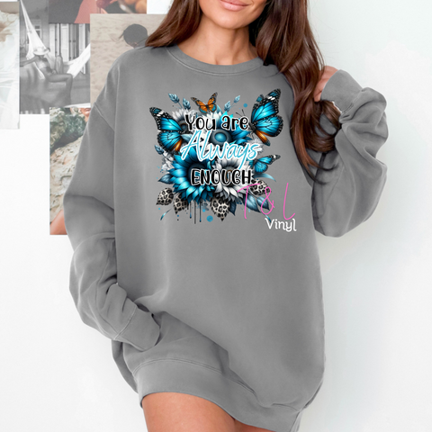 335 DTF You are enough Adult print