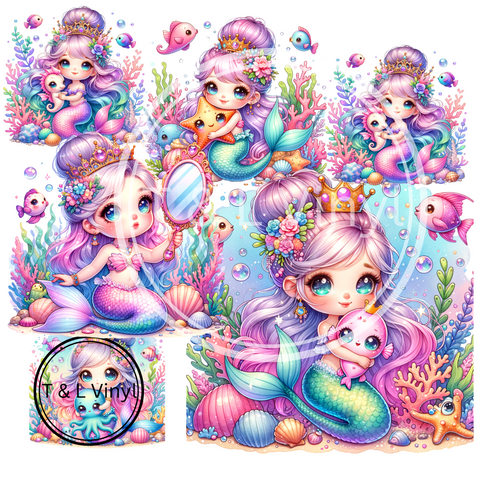 347 DTF Mermaid Mini print