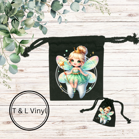 357 DTF Tooth Fairy Green Dress Print